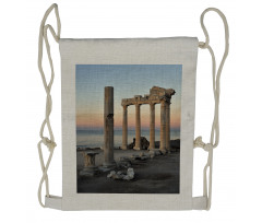 Greece Pillars Drawstring Backpack