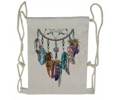 Ornate Dreamcatcher Drawstring Backpack