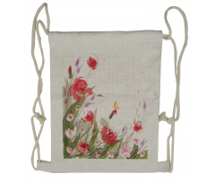 Floral Botany Drawstring Backpack