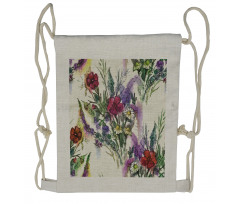 Floral Bouquet Drawstring Backpack