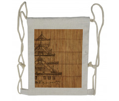 Building on Bamboo Pipes Drawstring Backpack
