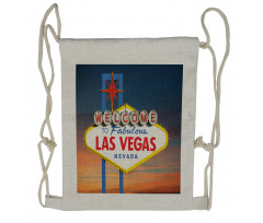 Fabulous Las Vegas Nevada Drawstring Backpack