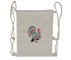 Thanksgiving Animal Drawstring Backpack