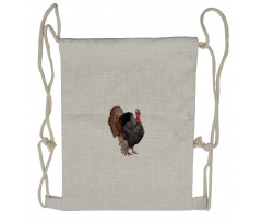 Farm Animal Portrait Drawstring Backpack