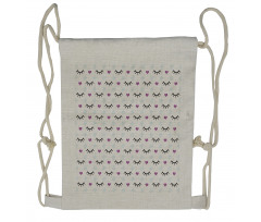 Winking Eyes Hearts Drawstring Backpack