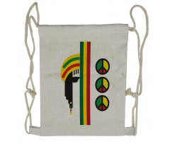 Minimalist Rastaman Drawstring Backpack