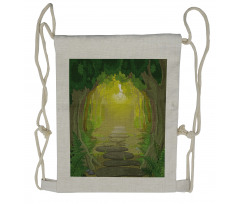 Pathway Trees Drawstring Backpack