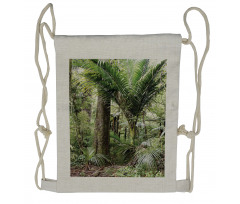 Lush Foliage Jungle Drawstring Backpack