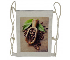 Coffee Plant on Table Drawstring Backpack