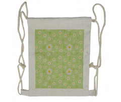 Spring Daisy Drawstring Backpack