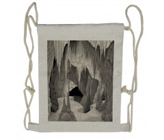 Cavern with Stalagmites Drawstring Backpack