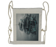 Cargo Delivery Theme Drawstring Backpack