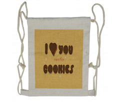 Chocolate Cookie Drawstring Backpack