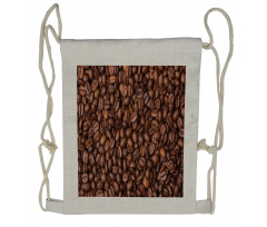 Roasted Coffee Grains Drawstring Backpack