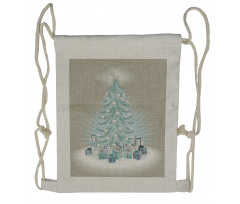 Xmas Tree Presents Drawstring Backpack