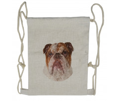 Polygon Dog Drawstring Backpack