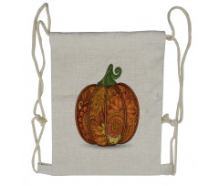 Style Pumpkin Drawstring Backpack