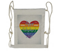 LGBTI Valentine Drawstring Backpack