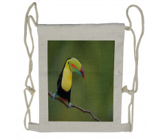 Keel Billed Toucan Drawstring Backpack