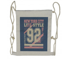 New York City Life Style Drawstring Backpack