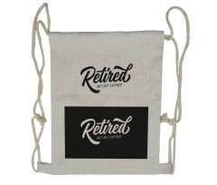 Retired Not Expired Drawstring Backpack