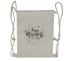 Hand-Written Phrase Drawstring Backpack