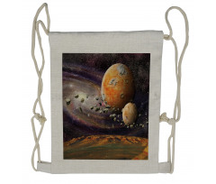 Universe Space Planets Drawstring Backpack