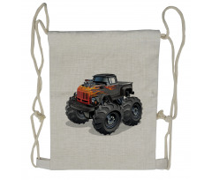 Cartoon Truck Drawstring Backpack