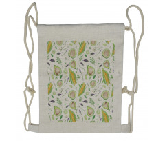 Fresh Salad Ingredients Drawstring Backpack