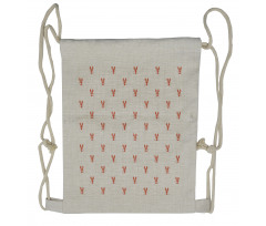 Symmetrical Lobsters Drawstring Backpack