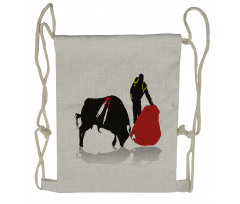 Bullfight Arena Matador Drawstring Backpack