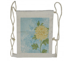 Romantic Chrysanthemum Drawstring Backpack