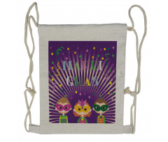 Fat Tuesday Party Drawstring Backpack