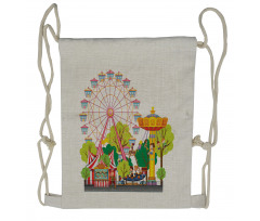 Carnival Tents Drawstring Backpack