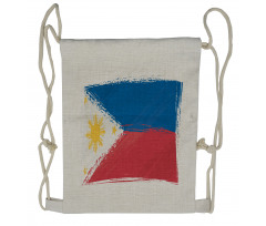 National Flag Drawstring Backpack