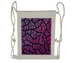 Graphic Stained Glass Drawstring Backpack