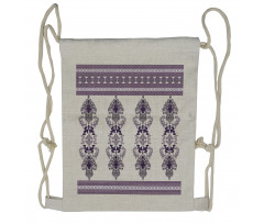 Middle Eastern Motifs Drawstring Backpack