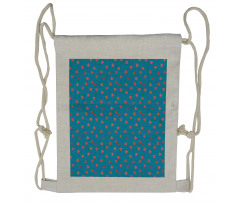 Hearts with Stars and Dots Drawstring Backpack