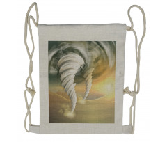 Abstract Hurricane Swirls Drawstring Backpack