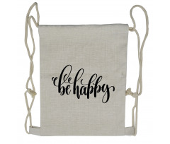 Words in Art Form Drawstring Backpack