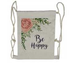 Romantic Bouquet Drawstring Backpack