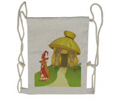 Fantasy Fairy Land Nursery Drawstring Backpack