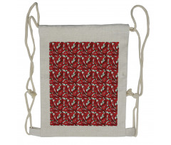 Pattern of Chili Peppers Drawstring Backpack