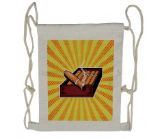 Cigar Box in Pop Art Style Drawstring Backpack