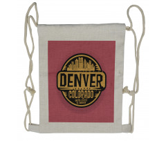 Denver Grunge Urban City Drawstring Backpack