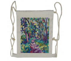 Woodland Nature Colorful Drawstring Backpack