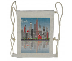 Charlotte Skyline Drawstring Backpack