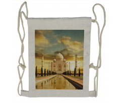 Taj Mahal Photography Drawstring Backpack