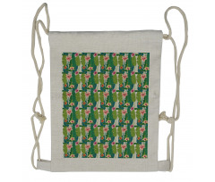 Banana Leaves Hawaii Drawstring Backpack