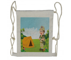 Nature Forest Adventure Drawstring Backpack